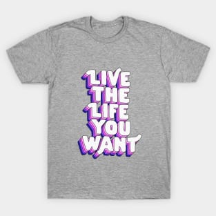 This Life is Mine by The Motivated Type in Red, Blue and Yellow T-Shirt